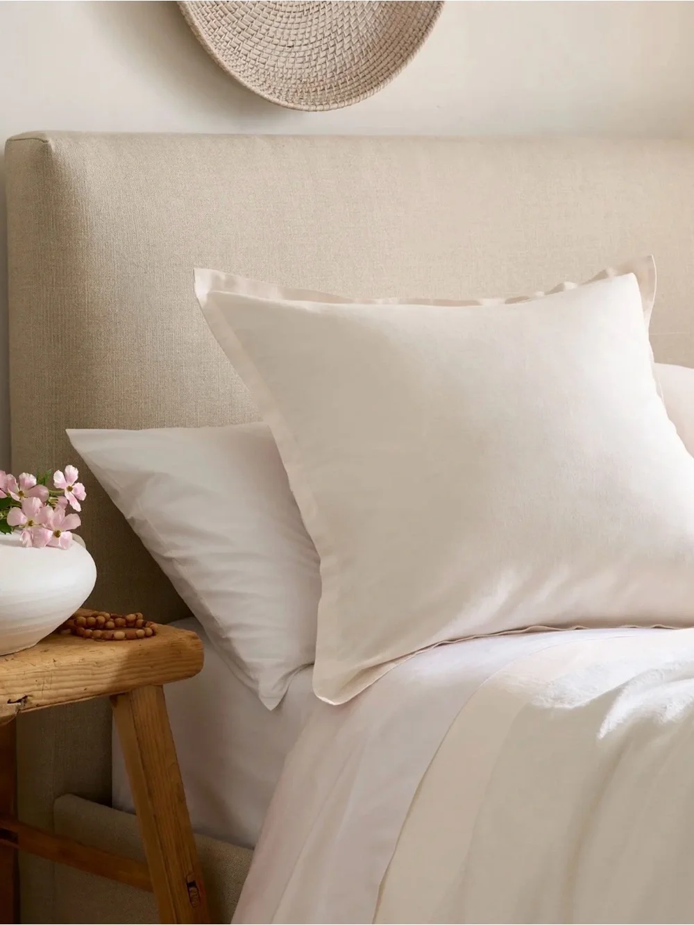 Quince European Linen Euro Sham - Ivory